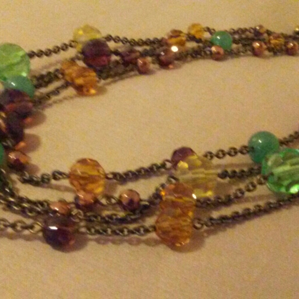 Lia Sophia Multi, Four-Strand Necklace